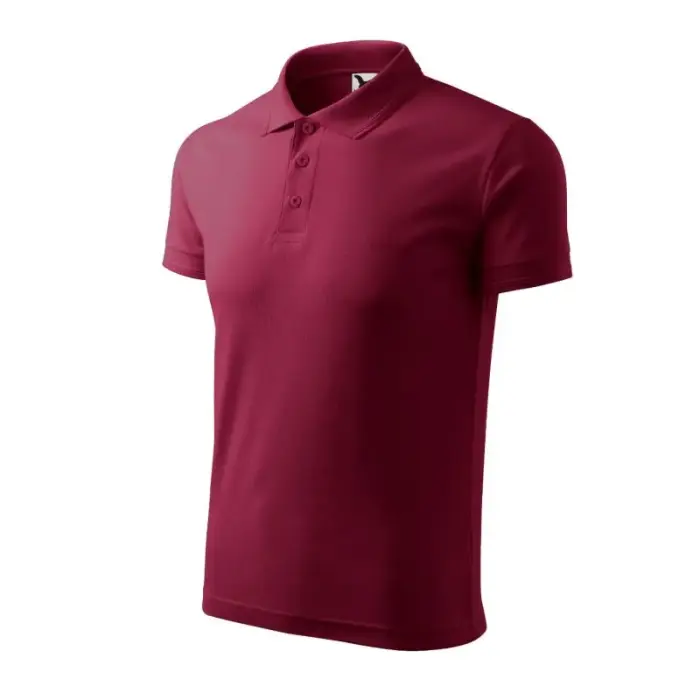 Meeste Pique polo (garnet), suurus M