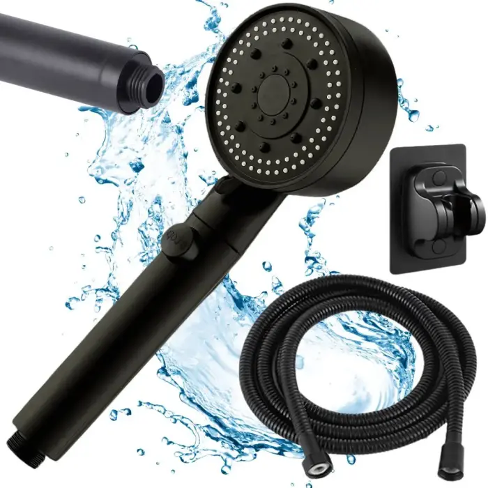 Shower set handset 5 functions hose 150cm high-pressure handle