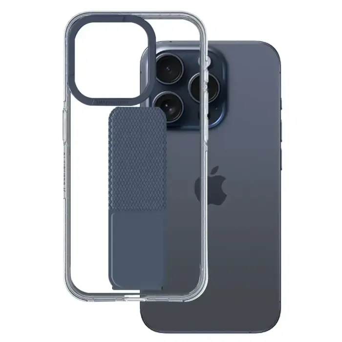 Amazing Thing Titan Pro aizsargvāks ar turētāju priekš iPhone 15 Pro Max, tumši zils
