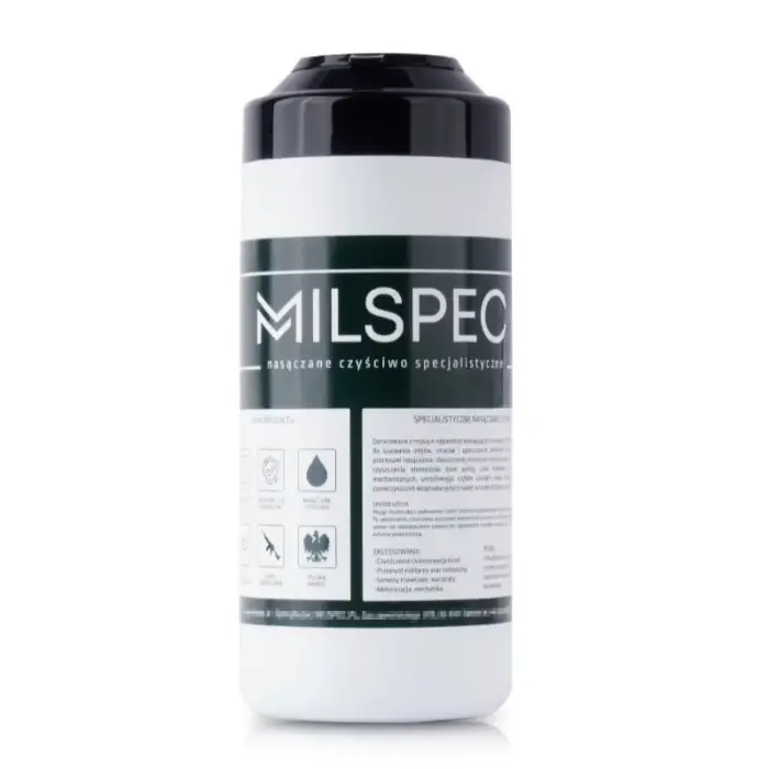 Milspec - Patvarios drėgnos servetėlės - be pūkelių - 50 lapelių