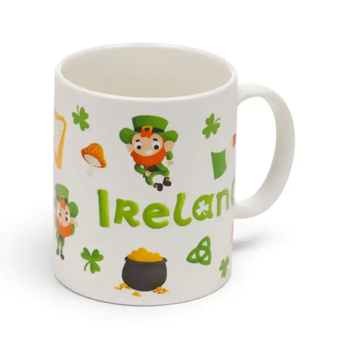 Kubek porcelanowy z motywem Luck of the Irish Ireland
