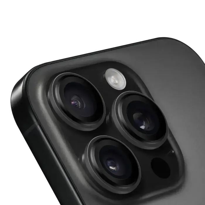 OBAL:ME Lens Protector for Apple iPhone 15 Pro / 15 Pro Max, Black Titanium