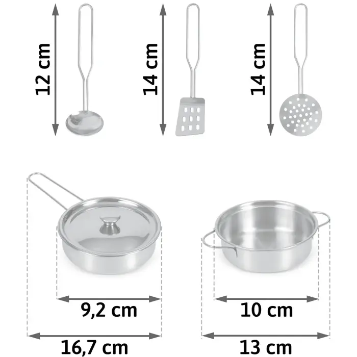 Przybory kuchenne do zabawy 5 szt Фото num