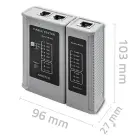 Qoltec Cable networks tester | RJ45 | RJ12 Photo