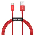 Baseus USB - Lightning kabelis priekš iPhone 2.4A 1m Sarkans — Foto 1