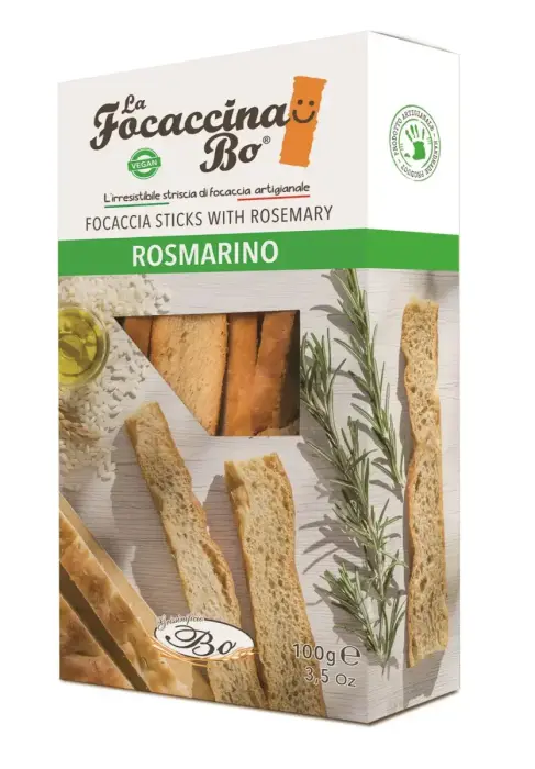 FOCACCINA Al Rosmarino kraukšķīgas rozmarīna maizes