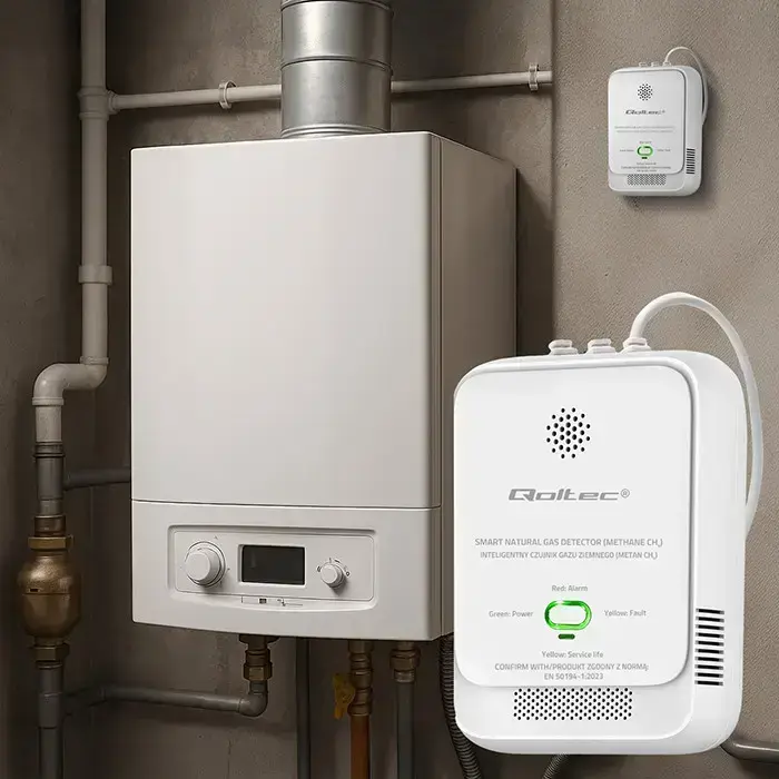 Qoltec  Certified natural gas leak sensor | CH4 detector | NG | 85dB alarm | LED Foto 8