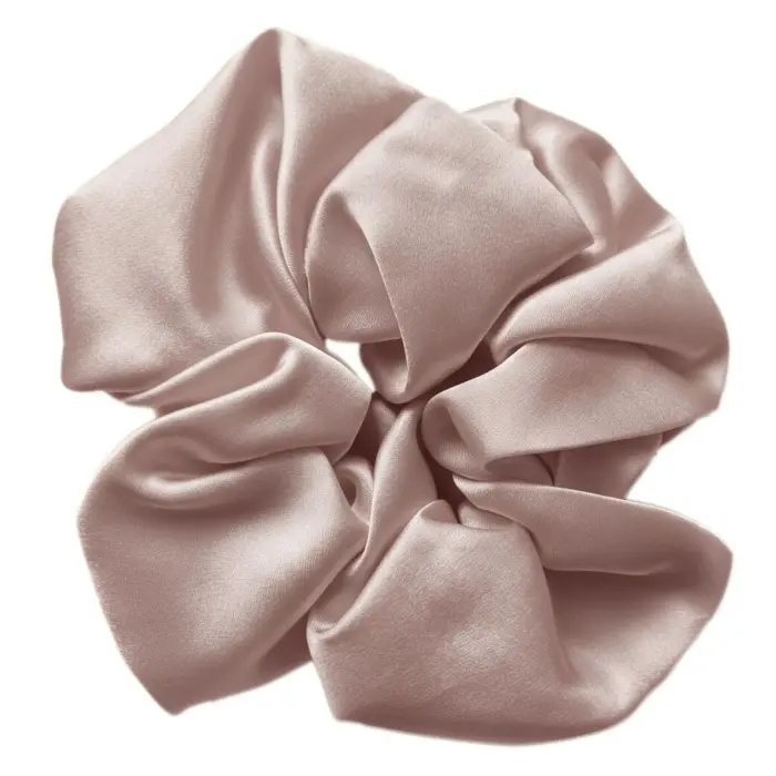 Silk Hair Tie 5 cm Powder Pink l24