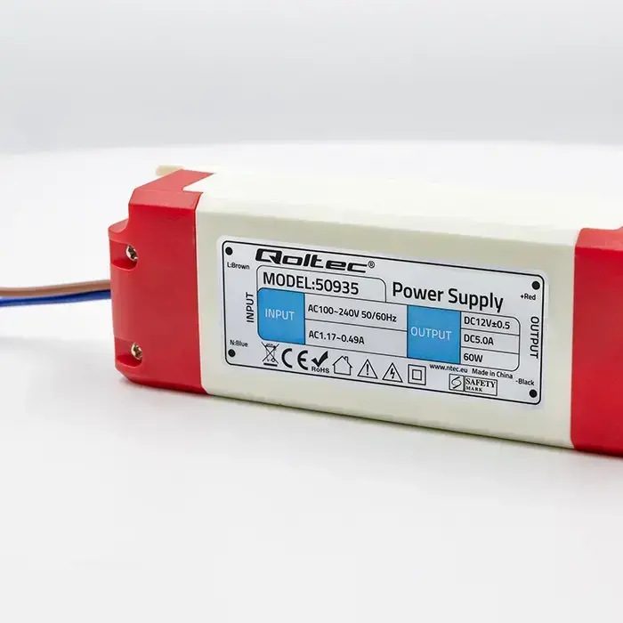 Qoltec LED Driver IP20 60W | 12V | 5A Photo