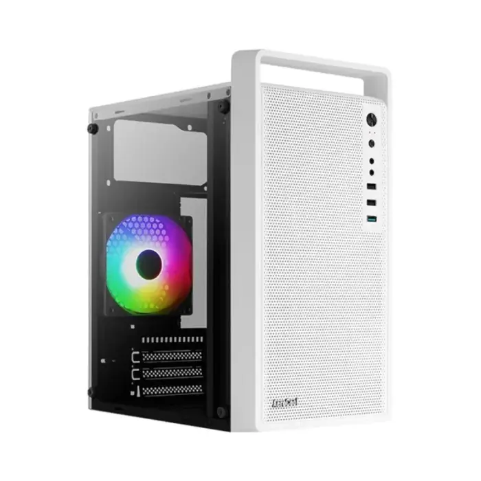 AEROCOOL PGS CS-109-G-BK-v1 FRGB PC Case – White