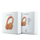 Guess Rectangle Metal Script Logo ENC Wireless Headphone Orange — Photo 5