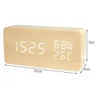 Electronic alarm clock thermometer hygrometer usb — Photo 7