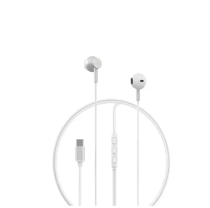 Devia Smart M2 laidinės USB-C ausinės – sidabrinės