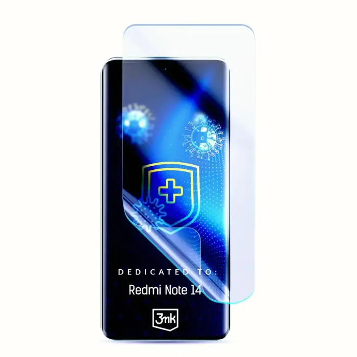 3mk SilverProtection+ Redmi Note 14 5G antibakteriāla aizsargplēve