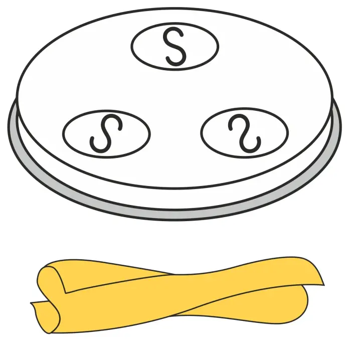 Pasta vorm Caserecce, 5 ava 9x5 mm - Hendi 229378
