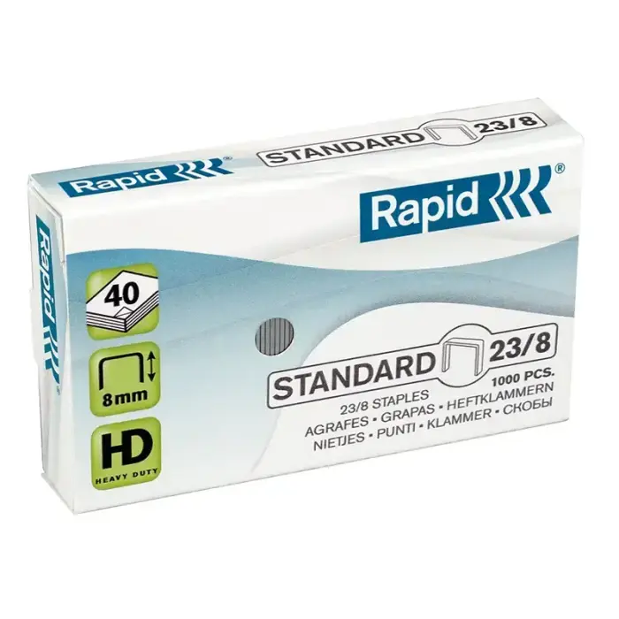 Klambrid Rapid, Standard, 23/8, 1000 klambrit karbis
