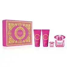 Versace Bright Crystal Absolu EDP dāvanu komplekts 90 ml, ķermeņa losjons 100 ml, dušas želeja 100 ml un miniatūra EDP 5 ml