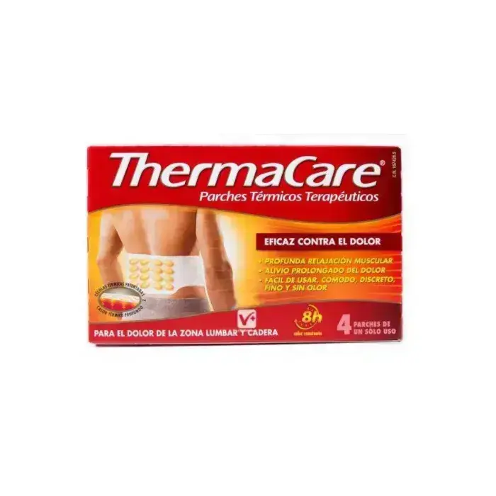 Thermacare šildančios pagalvėlės apatinei nugaros daliai ir klubams, 4 vnt.