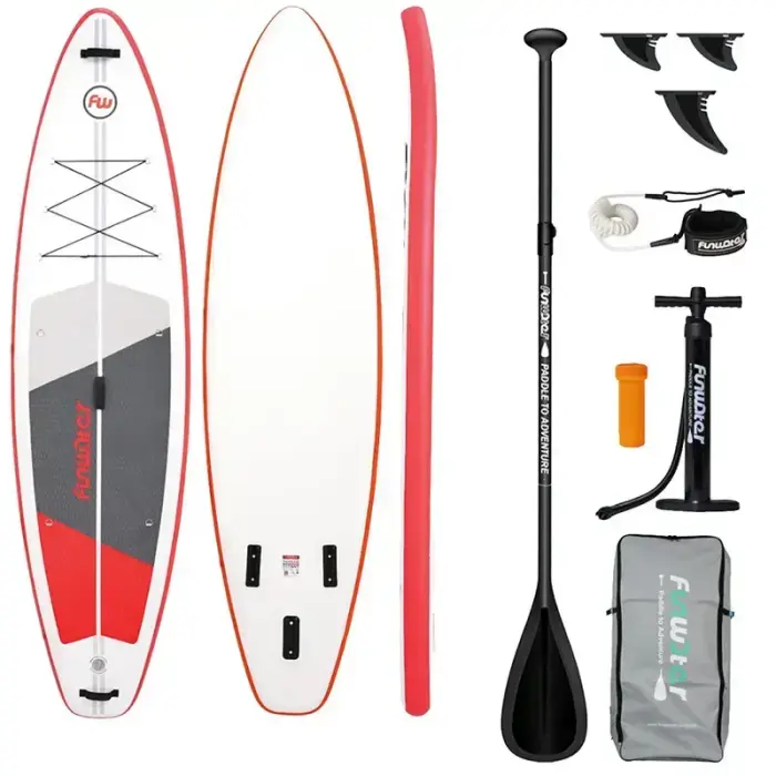 SUP-доска FunWater SUPFW69C 335x84x15 cm (красно-белая)