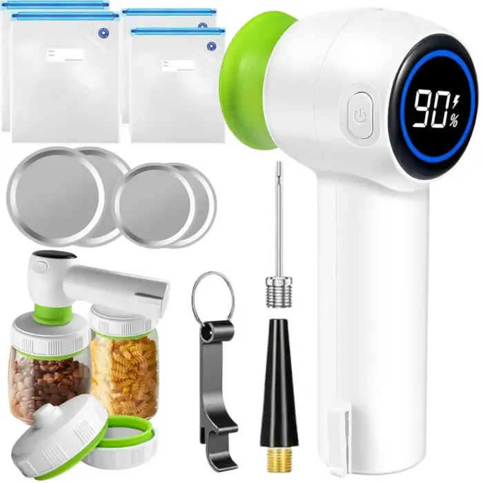 Electric vacuum pump for bags and jars + bags