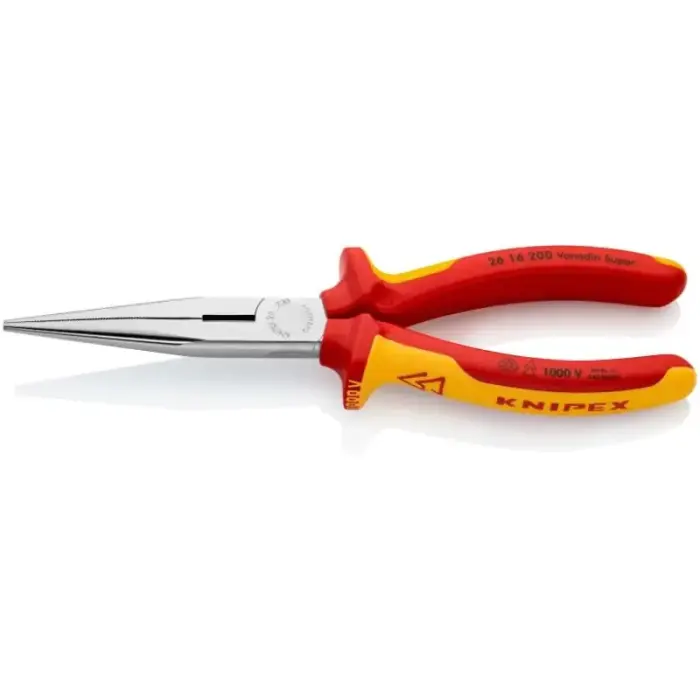 KNIPEX 1000V izoliuotos tiesios ilgos replės 200mm