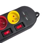 MACLEAN POWER STRIP 4 OUTLETS 2XUSB MCE229B — Foto 4