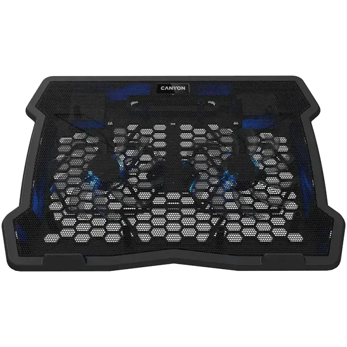 CANYON NS03 Dual-Fan Cooling Stand with 2x USB 2.0 Hub for 10"-15.6" Laptops