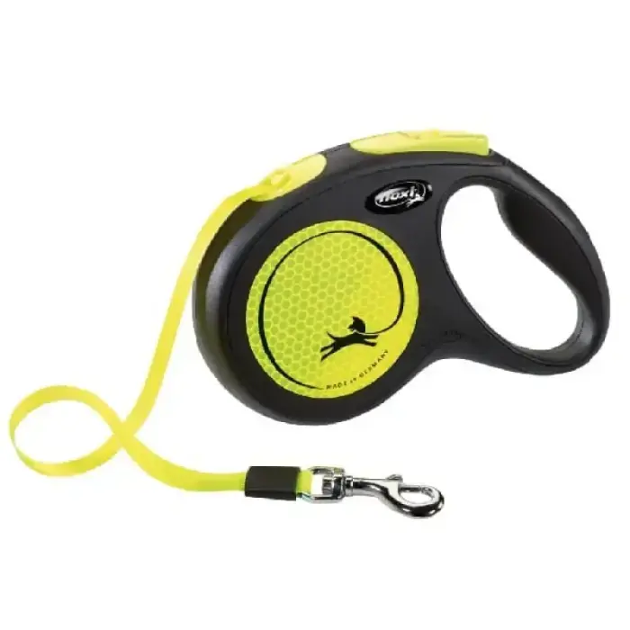 Trixie New Classic Neon Tape Leash for Dogs, S, 5m (15kg)