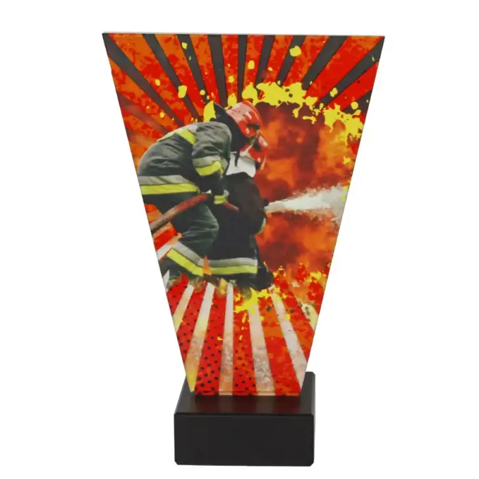 Glass trophy firefighting