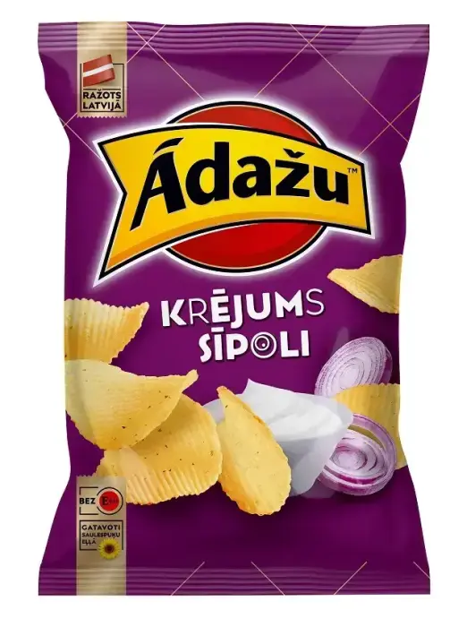 ĀDAŽU Hapukoore- ja Sibulamaitselised Krõpsud, 130g