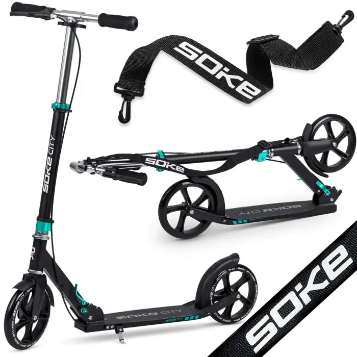Soke City skrejritenis Black - Turquoise