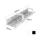 ACTIVEJET CMP502 desk cable organizer black — Foto 4