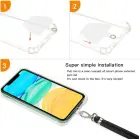 Universal neck strap for phones navy blue Фото num