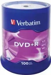 Verbatim DVD+R 4.7GB 16x упаковка 100 шт. на шпинделе