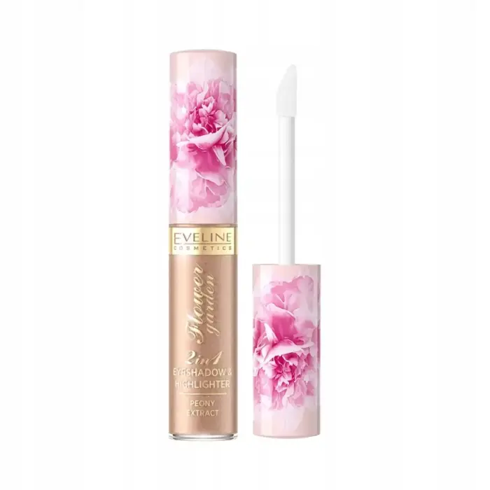 Eveline Cosmetics Flower Garden Izgaismojošas šķidrās acu ēnas 02, 6.5 ml