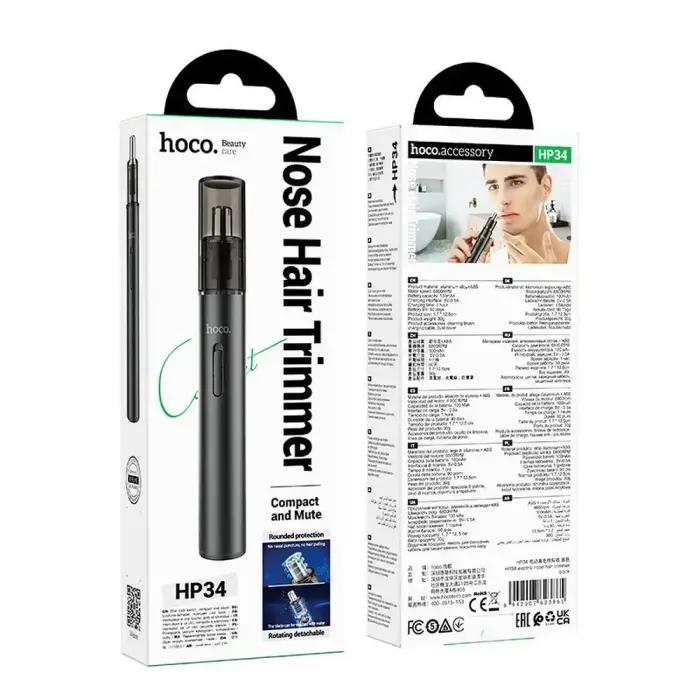 Nose hair trimmer Hoco HP34 black Фото num