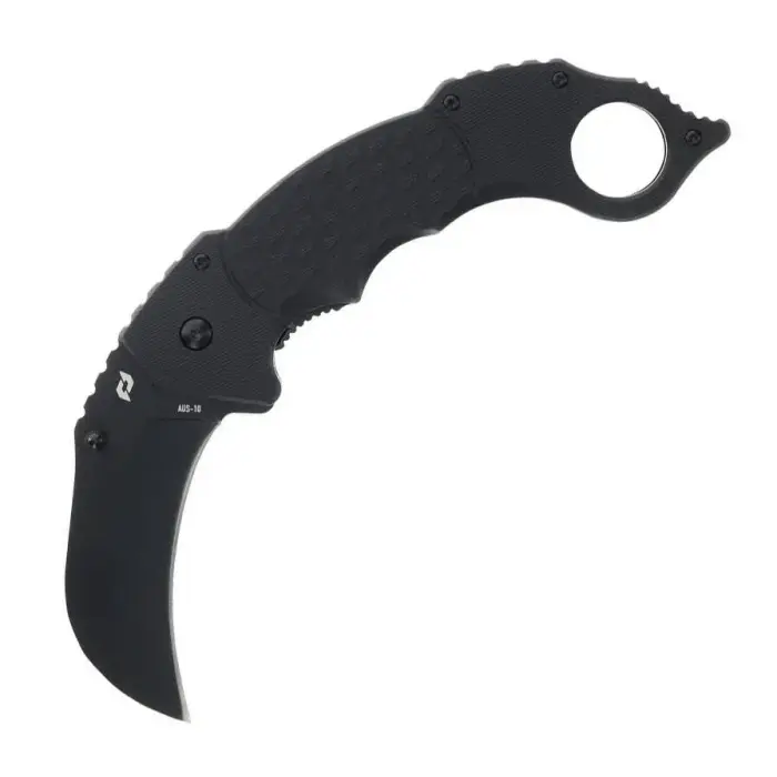 Schrade Boneyard Karambit kokkupandav nuga – AUS-10 – must