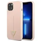 Guess Silicone Triangle vāks iPhone 13 mini - Rozā — Foto 1
