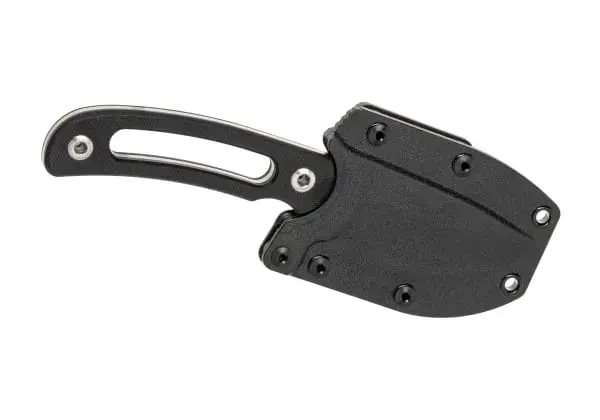 D2 Fixed Blade – Silver Flecks Handle Photo