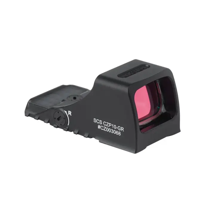 Holosun SCS CZ P-10 C atvērtā tipa kolimators – saules panelis – zaļš punkts