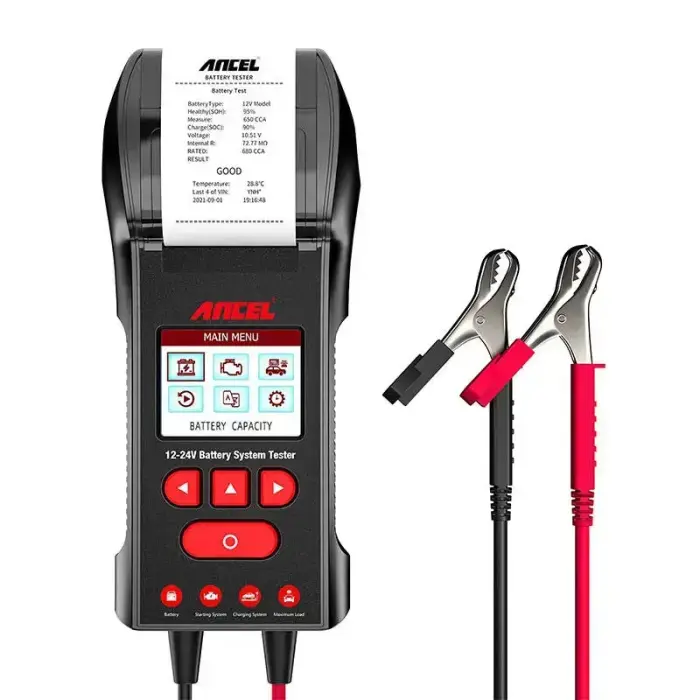 Ancel BST600 akutester printeriga