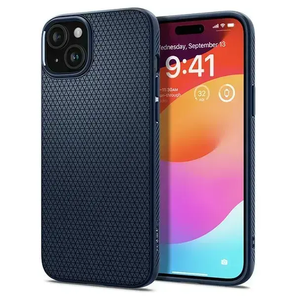 Spigen Liquid Air iPhone 15 6.1" granatowy|navy blue ACS06791