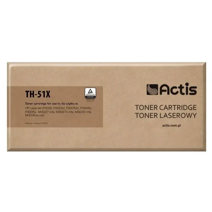 Actis TH-51X toners (aizvieto HP 51X Q7551X; Standarta; 13 000 lpp.; Melns)