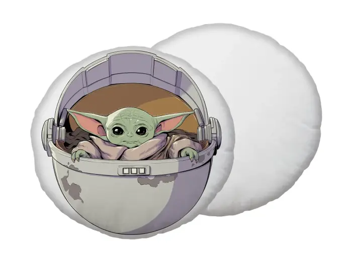 Star Wars pelēks fīsa dekoratīvs spilvens 40 cm