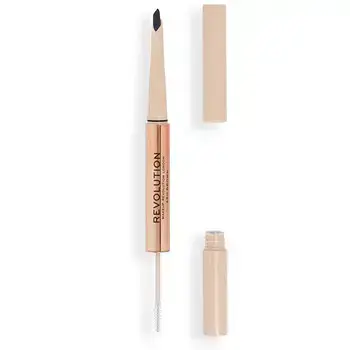 Makeup Revolution Fluffy Duo - Tužka na obočí Ash Brown
