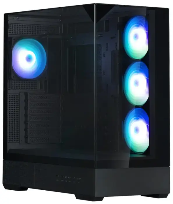 Zalman PC Case P40 Prism Plus / midT / 4x120mm ARGB fan / 2xUSB 3.0 / USB-C / panoramatická / black