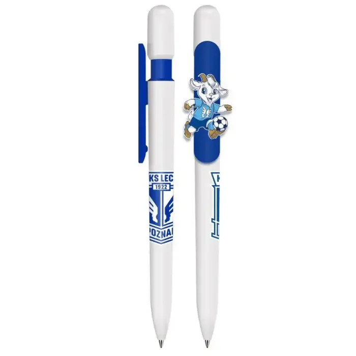 Pen with Goat-Shaped Clip – White