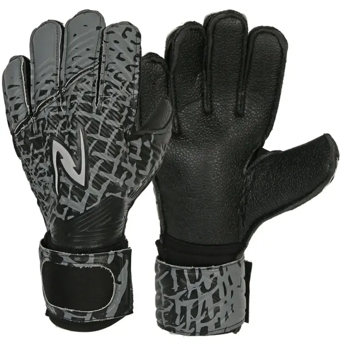True Fingersave Goalkeeper Gloves Black 7