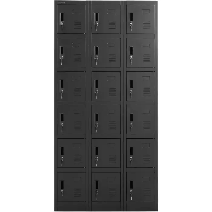 Szafa skrytkowa depozytowa metalowa socjalna zamykana na klucz - 18 skrytek Foto 6