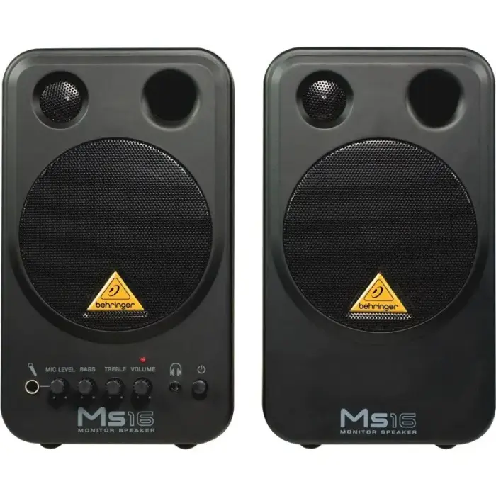 Behringer MS16 2-Way Speaker Black Wired 16 W